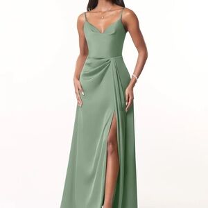 Azazie Elegant MATCHA bridesmaid Dress